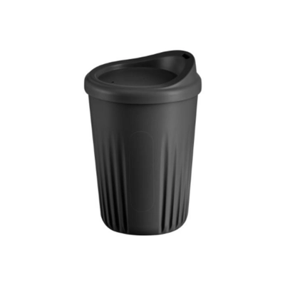 Gobelet réutilisable, Togo, Ø 8.5 cm, H: 11 cm,  300 ml, polypropylène, noir_2