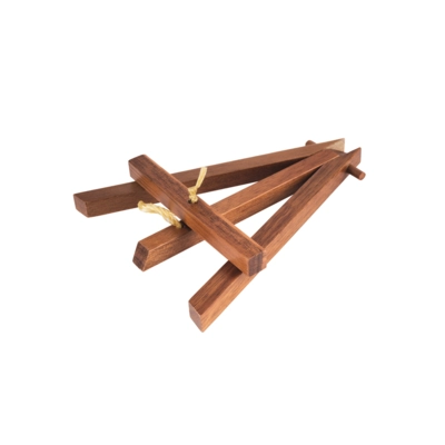 Chevalet mini, 2-pièces, 13.5 x 10 cm, H: 19 cm en bois d'acacia_3