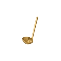Löffel, 4er Set, Bulq, M: 4.5 x 4.5 cm,  L: 12.5 cm, 2 cl, gold