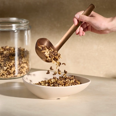 Löffel, Bulq, M: 8.5 x 8.5 cm, L: 23 cm, 12 cl,  kupfer_2