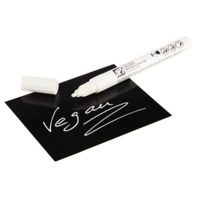 Kreidestift weiss, 2er Set, Ø 1 cm, H: 13 cm, 2 mm 