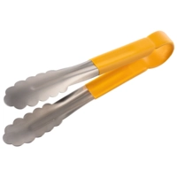 Universalzange, Griff gelb, B: 3.5 cm, L: 24 cm matt beschichtet, HACCP Kennzeichnung