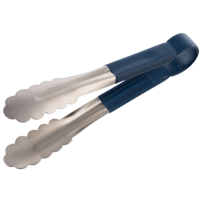 Pince universelle, manche bleue, 24 x 3.5 cm,  revêtement mat, marquage HACCP_1