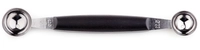 Kugelausstecher Doppelt, Ø 2.2+2.5cm, L: 16.5cm Edelstahl mit scharfen Rändern_1