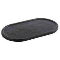 Plateau Slate, noir, 28 x 15.5 cm, H: 1 cm  en mélamine