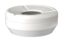 Cendrier anti-vent blanc, 12cm Ø, H: 4.5cm _1