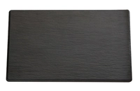 GN 1/1 Tablett Slate, 53 x 32.5 cm, H: 1 cm Melamin, schwarz, Schieferlook_1