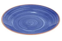 La Vida Assiette coupe plate, Ø 32 cm, mélamine, bleue_1