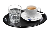 Plateau Kaffeehaus, 26 x 20 cm, H: 1.5 cm, ovale, melamine, noir_1