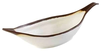 Crocker Bol feuille, 42 x 14 cm, H: 9.5 cm, mélamine, blanc_1