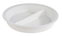 Bac supérieur en porcelaine rond Ø 39 cm, H: 6 cm,  4 L, pour Chafing Dish ronds, avec séparation_1