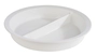 Bac supérieur en porcelaine rond Ø 39 cm, H: 6 cm,  4 L, pour Chafing Dish ronds, avec séparation