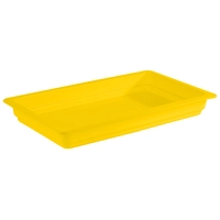 Récipient GN 1/1, porcelaine, jaune, H: 60 mm 530 x 325 mm, 7.1 L