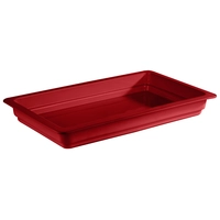 Récipient GN 1/1, porcelaine, rouge, H: 60 mm 530 x 325 mm, 7.1 L