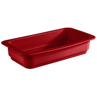 Récipient GN 1/3, porcelaine, rouge, H: 60 mm 325 x 176 mm, 2.0 L