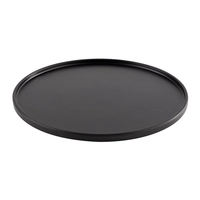 Soucoupe Assiette, Ø 19 cm, noir en mélamine, adapté au distributeur de boissons n° 9010855