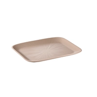 GN 1/2 Plateau Nero, 32.5 x 26.5 cm, H: 2.5 cm en mélamine, beige