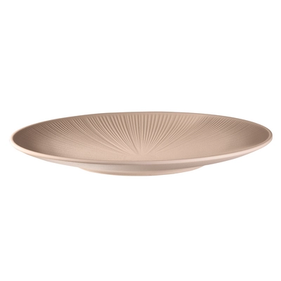Assiette Nero Ø 33 cm, H: 3.5 cm en mélamine, beige_1