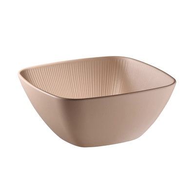 Bol Nero, 25 x 25 cm, H: 11 cm en mélamine, beige_1