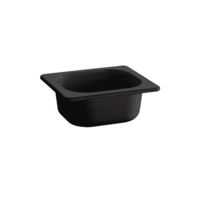 GN 1/6 Behälter Eco Line, 17.6x16.2 cm,H:100mm Melamin, schwarz, 1 Liter