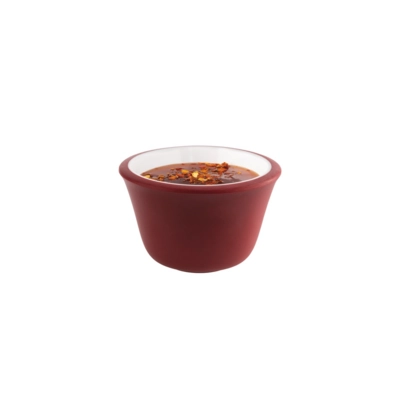 Dipschälchen, Ø 6 cm, H: 4 cm, 40 ml Rot, grau_2