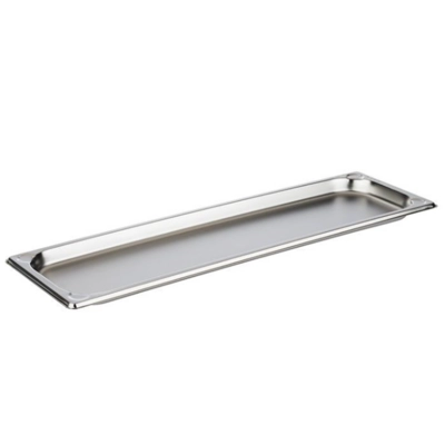 GN 2/4 Basic Blech, Edelstahl, H: 20 mm 530 x 162 mm_1
