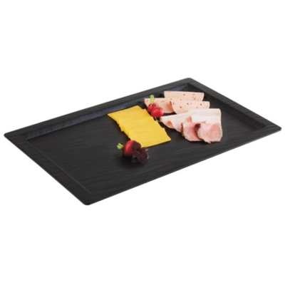 GN 1/1 Plateau Slate noir, 53 x 32.5 cm, H: 1.5 cm en optique ardoise_2