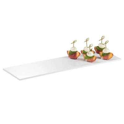 GN 2/4 Tablett Zero, 53 x 16.2 cm, H: 1.5 cm Melamin, weiss_2