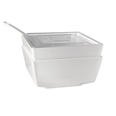Schale Float, 19 x 19 cm, H: 9.5 cm Melamin, weiss, 1.9 Liter         _2