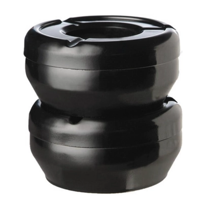 Cendrier anti-vent noir, H: 4.5 cm, Ø 12cm _2
