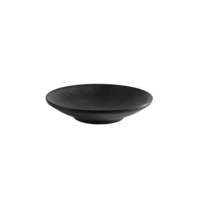 Nero Assiette plate, Ø 15 cm, noir en mélamine