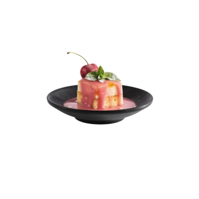 Nero Assiette plate, Ø 15 cm, noir en mélamine_2