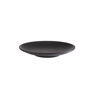 Nero Teller flach, Ø 21 cm, schwarz Melamin_1