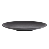 Nero Teller flach, Ø 26 cm, schwarz Melamin