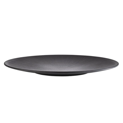 Nero Teller flach, Ø 33 cm, schwarz Melamin_1