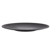 Nero Teller flach, Ø 33 cm, schwarz Melamin