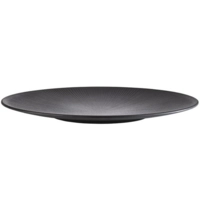 Nero Teller flach, Ø 42 cm, schwarz Melamin