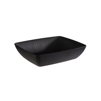 GN 1/2 Schale Nero 32.5 x 26.5 cm, H: 7.5cm, 3.5l, Melamin, schwarz_1