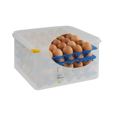 GN 2/3 Eierbox, 35.4 x 32.5 cm, H: 20 cm Polypropylen (Box + Deckel)_2