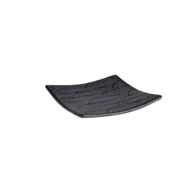 Tablett Dark Wave, 14 x 14 cm H: 2 cm Melamin                       _1
