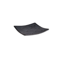 Tablett Dark Wave, 14 x 14 cm H: 2 cm Melamin                       