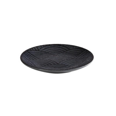 Dark Wave Teller Coupe flach, Ø 22 cm Melamin                       _1