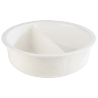 Insert en porcelaine, compartimenté « ORBIT », 29,5 x 29,5 cm, 1,4 litre chacun