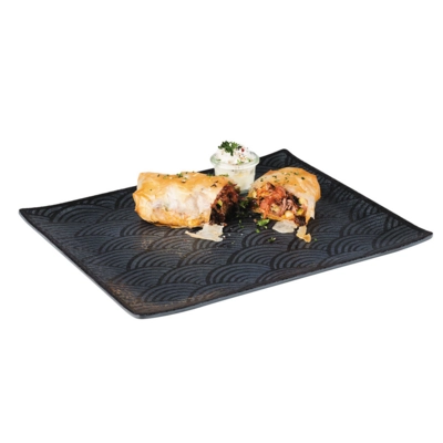 GN 1/2 Tablett Dark Wave, 32.5 x 26.5 H: 2 cm Melamin                       _2