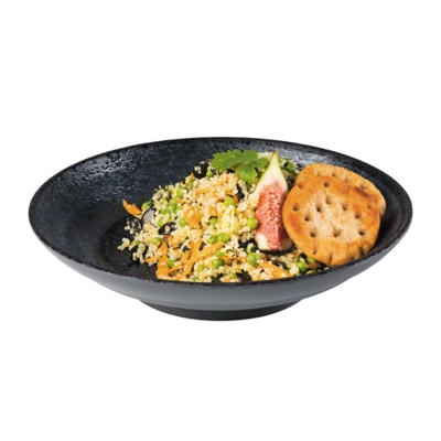 Schale Dark Wave, Ø 22.5 cm H: 5 cm, 0.75 l Melamin                       _2