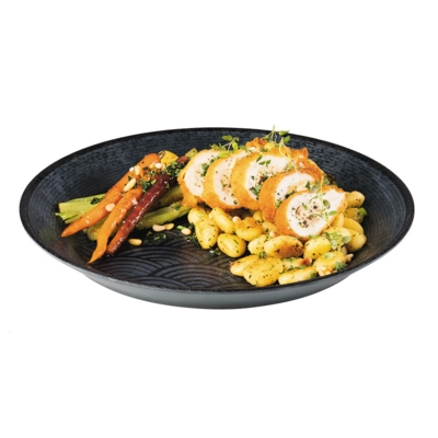 Schale Dark Wave, Ø 32 cm H: 3.5 cm Melamin                       _2