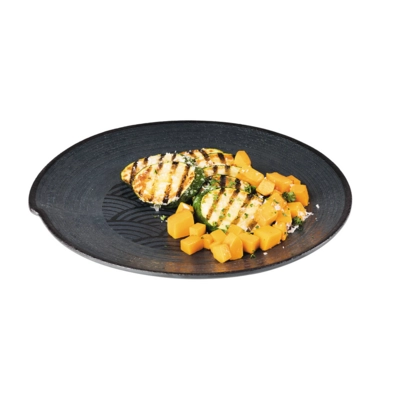 Dark Wave Assiette , Ø 27 cm mélamine, noir_2