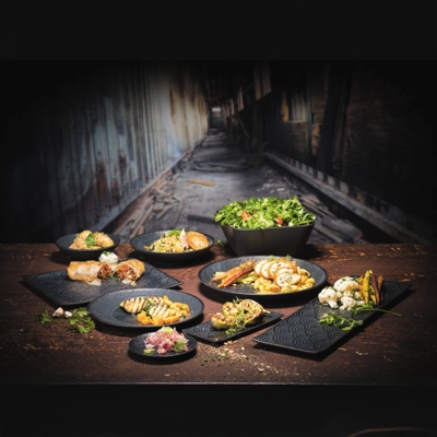 GN 1/1 Plateau Dark Wave, 53 x 32.5 cm H: 2 cm _2