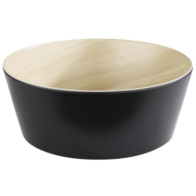 Schale Frida Ø 26.5 cm, H: 10.5 cm, schwarz-braun, Melamin_1