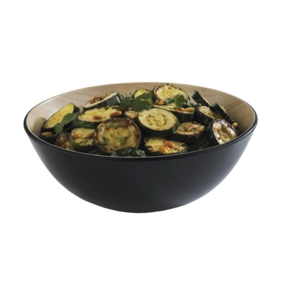 Schale Frida Ø 25 cm, H: 8 / 11 cm, schwarz-braun, Melamin, 160 cl_2